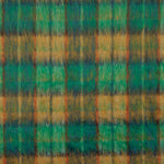 Tweed de lã Glencoe tecido dupla face, verde esmeralda e ocre - Ribes y Casals