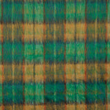 Tweed de lã Glencoe tecido dupla face, verde esmeralda e ocre - Ribes y Casals