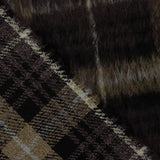 Tweed de lã Braemar tecido dupla face, castanho e camel - Ribes y Casals