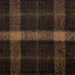 Tweed de lã Braemar de tecido dupla face, castanho e violeta - Ribes y Casals