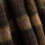 Tweed de lã Braemar de tecido dupla face, castanho e violeta - Ribes y Casals