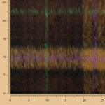 Tweed de lã Braemar de tecido dupla face, castanho e violeta - Ribes y Casals