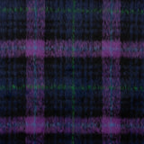 Tweed de lã Braemar de tecido dupla face, azul-escuro e violeta - Ribes y Casals