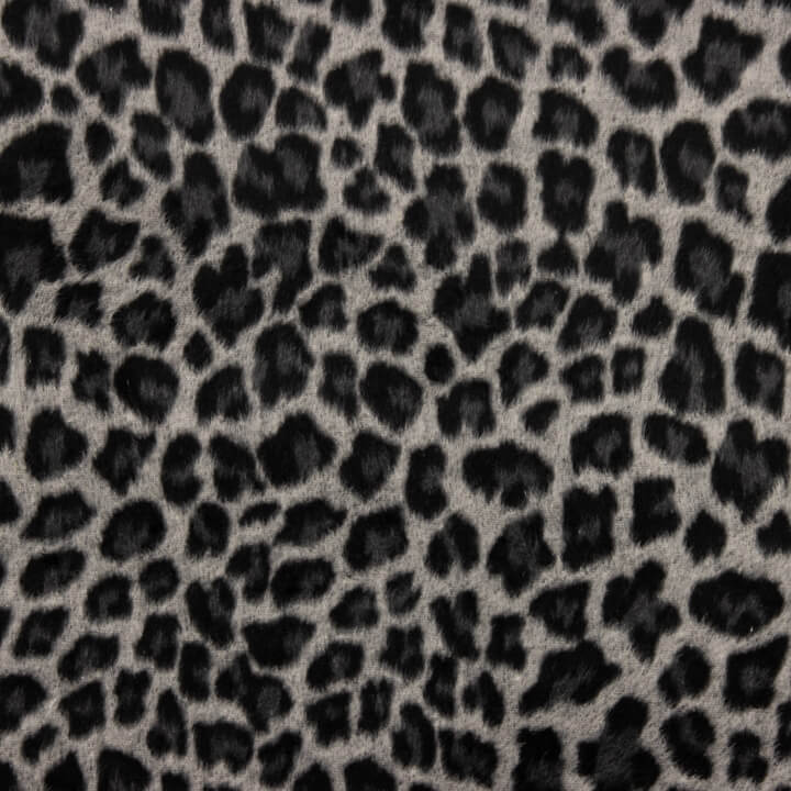 Loden de lã Serengeti com animal print leopardo cinzento - Ribes y Casals