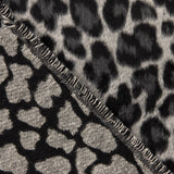 Loden de lã Serengeti com animal print leopardo cinzento - Ribes y Casals