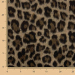 Loden de lã Serengeti com animal print de leopardo e camelo - Ribes y Casals