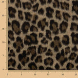 Loden de lã Serengeti com animal print de leopardo e camelo - Ribes y Casals