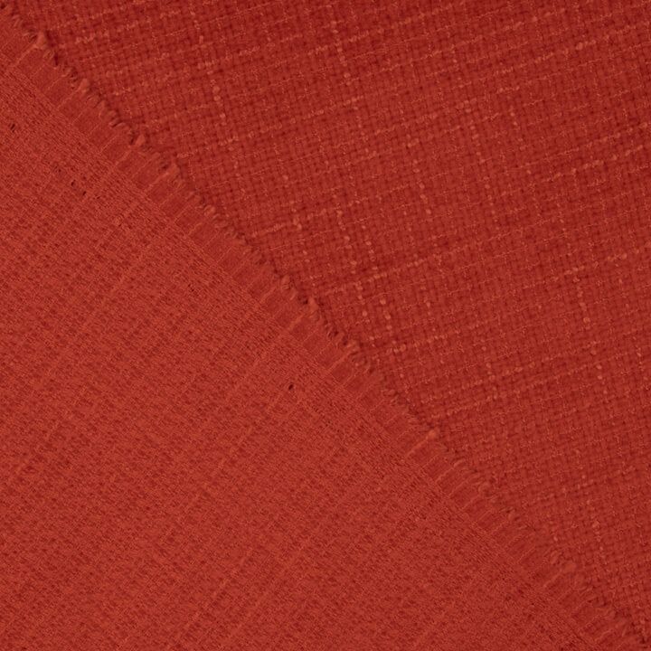 Tweed de lã vermelho coral - Ribes y Casals