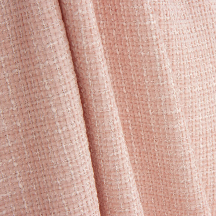 Tweed de lã rosa macia - Ribes y Casals