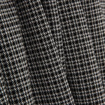 Malha jacquard, padrão «pé-de-galo» e xadrez a preto e branco - Ribes y Casals