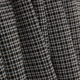 Malha jacquard, padrão «pé-de-galo» e xadrez a preto e branco - Ribes y Casals