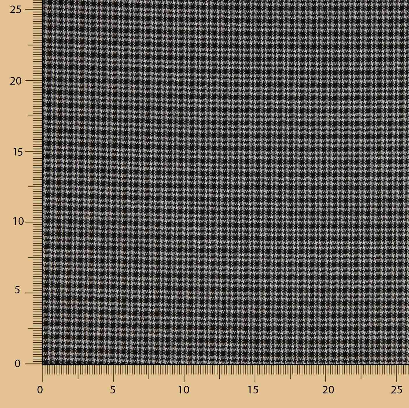 Malha jacquard, padrão «pé-de-galo» e xadrez a preto e branco - Ribes y Casals