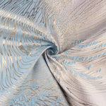 Jacquard Fantasia Vórtice Azul Céu e Marfim - Ribes y Casals