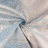Jacquard Fantasia Vórtice Azul Céu e Marfim - Ribes y Casals
