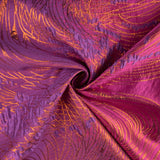 Jacquard Fantasia Vórtice Roxo e Laranja - Ribes y Casals