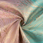 Jacquard Fantasia Vórtice Turquesa e Rosa - Ribes y Casals