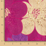 Jacquard Fantasia com Pétalas em Fúcsia e Roxo - Ribes y Casals