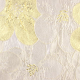 Jacquard Fantasia Pétalas Marfim e Dourado - Ribes y Casals