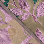 Top em brocado fantasia magnólia, taupe, verde e rosa - Ribes y Casals