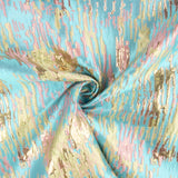 Jacquard Fantasia com Brilhos Turquesa multicolorido - Ribes y Casals
