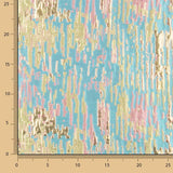 Jacquard Fantasia com Brilhos Turquesa multicolorido - Ribes y Casals