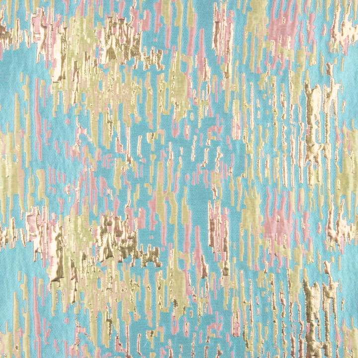 Jacquard Fantasia com Brilhos Turquesa multicolorido - Ribes y Casals