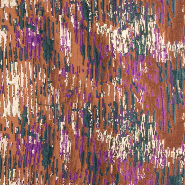 Jacquard Fantasia Brilhos Terracota Multicolorido - Ribes y Casals