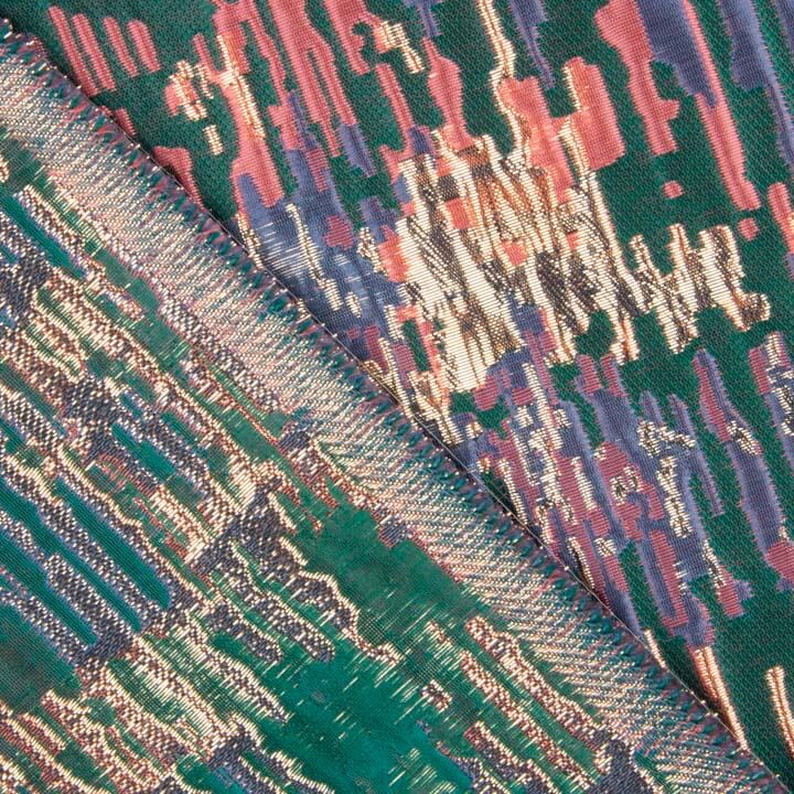 Jacquard Fantasia Brilhos Verde Petróleo Multicolorido - Ribes y Casals