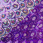 Tule Roxo Fantasia Elástico com Lantejoulas Prisma - Ribes y Casals