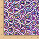 Tule Roxo Fantasia Elástico com Lantejoulas Prisma - Ribes y Casals