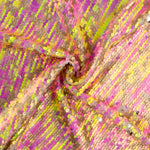 Tule Fantasia com Lantejoulas Iridescentes Aurora Fúcsia - Ribes y Casals