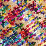 Tule Fantasia com Tecido de Lantejoulas Iridescentes Aurora Multicolorida - Ribes y Casals