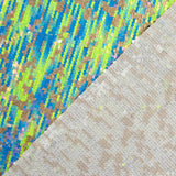 Tule Fantasia com Tecido de Lantejoulas Iridescentes Aurora Verde - Ribes y Casals