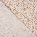 Viyela com Tecido Estampado de Florzinhas em Coral e Telha - Ribes y Casals