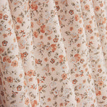 Viyela com Tecido Estampado de Florzinhas em Coral e Telha - Ribes y Casals