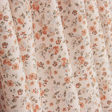 Viyela com Tecido Estampado de Florzinhas em Coral e Telha - Ribes y Casals