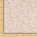 Viyela com Tecido Estampado de Florzinhas em Coral e Telha - Ribes y Casals