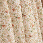 Viyela estampada com Florzinhas em Coral e Verde - Ribes y Casals