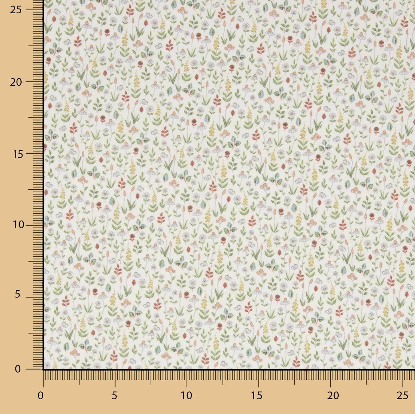 Popelina estampada «Pradera Botânica» - Ribes y Casals