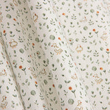 Popelina estampada com flores florais naturais - Ribes y Casals