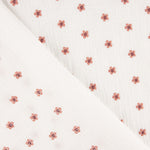 Bámbula Bordada com Flores Floral Cor de Coral - Ribes y Casals