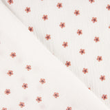 Bámbula Bordada com Flores Floral Cor de Coral - Ribes y Casals