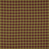 Camisola de flanela de tecido de algodão com xadrez em grená e verde - Ribes y Casals