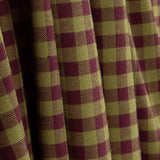 Camisola de flanela de tecido de algodão com xadrez em grená e verde - Ribes y Casals