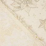 Loneta Jacquard com Lurex Dourado e Flores de Páscoa - Ribes y Casals