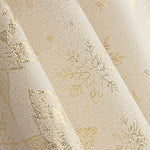Loneta Jacquard com Lurex Dourado e Flores de Páscoa - Ribes y Casals