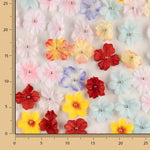 Tule Cru «Jardim da Primavera» com Flores 3D - Ribes y Casals