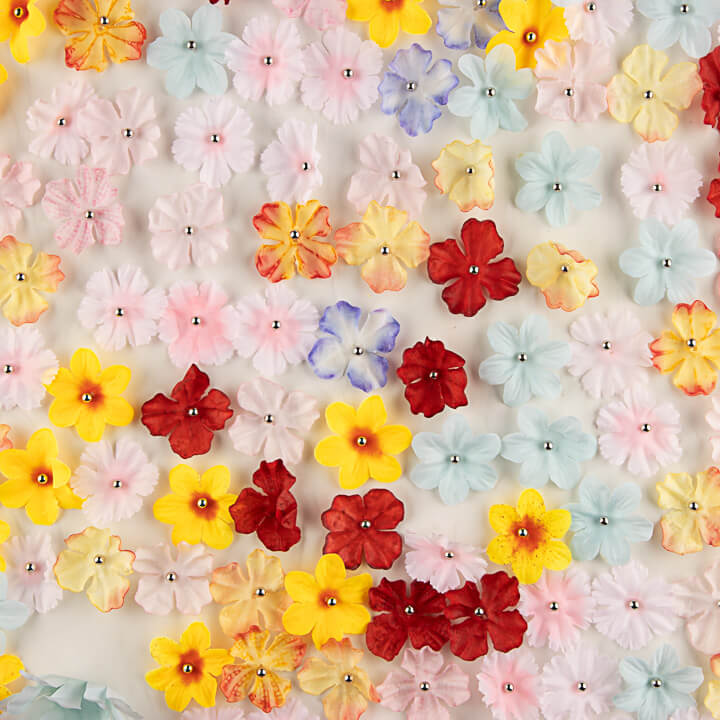 Tule Cru «Jardim da Primavera» com Flores 3D - Ribes y Casals