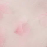 Tule rosa com flores 3D e pérolas - Ribes y Casals
