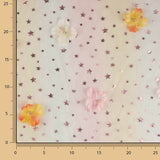 Tule arco-íris «Céu das Fadas» com flores 3D e estrelas - Ribes y Casals